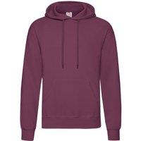 Fruit of the Loom Men's Classic Hooded Sweatshirt in Burgundy | Size: Medium