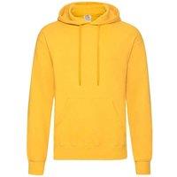 Fruit of the Loom Men's Classic Hooded Sweatshirt in Yellow | Size: 2XL