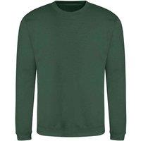 AWDis Men's Just Hoods Sweatshirt in Bottle Green | Size: Medium