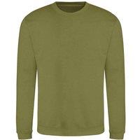 AWDis Men's Just Hoods Sweatshirt in Green | Size: Large