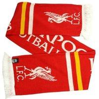 Liverpool FC Men's Liver Bird Jacquard Scarf in Red
