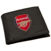 Arsenal FC Men's Embroidered Wallet in Black