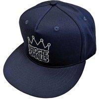 Biggie Smalls Men's Crown Logo Snapback Cap in Navy