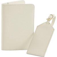 Bagbase Men's Boutique Passport Holder & Luggage Tag Set in Natural