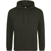 AWDis Men's College Hooded Sweatshirt Hoodie in Dark Green | Size: Medium