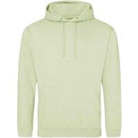 AWDis Men's College Hooded Sweatshirt Hoodie in Light Green | Size: Small