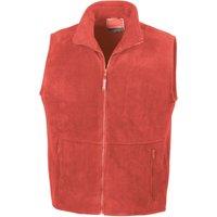 Result Men's Polartherm Fleece Lined Body Warmer in Red | Size: Large