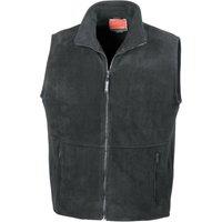 Result Men's Polartherm Fleece Lined Body Warmer in Black | Size: Large