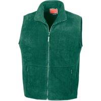 Result Men's Polartherm Fleece Lined Body Warmer in Green | Size: Medium