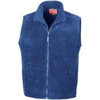 Result Men's Polartherm Fleece Lined Body Warmer in Blue | Size: Large