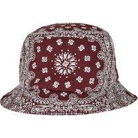 Flexfit Men's Bandana Printed Bucket Hat in Red