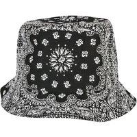 Flexfit Men's Bandana Printed Bucket Hat in Black