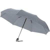 Bullet Men's 21.5in Alex 3-Section Auto Open & Close Umbrella Pack of 2 in Grey