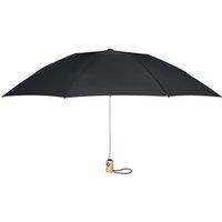 MidOcean Men's Leeds Bamboo 190T Folding Umbrella in Black