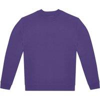 B&C Men's ID.332 Crew Neck Sweatshirt in Purple | Size: 2XL