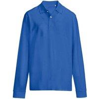 SOL'S Men's Pique Long-Sleeved Polo Shirt in Blue | Size: XL