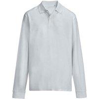 SOL'S Men's Pique Long-Sleeved Polo Shirt in Mid Grey | Size: 2XL