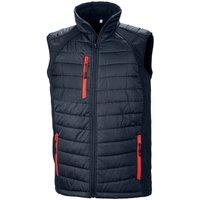 Result Men's Compass Softshell Padded Gilet in Grey | Size: XS