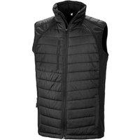 Result Men's Compass Softshell Padded Gilet in Black | Size: Medium
