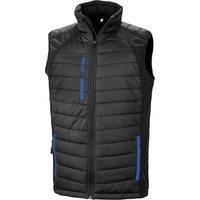 Result Men's Compass Softshell Padded Gilet in White | Size: XL