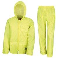 Result Men's Waterproof Jacket & Trousers Set in Yellow | Size: XL