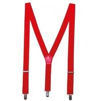 Premier Men's Clip On Braces in Red
