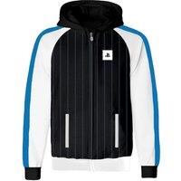 Playstation Men's Striped Logo Hoodie in Black | Size: Small