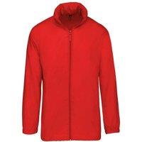 Kariban Men's Plain Windbreaker in Red | Size: Large