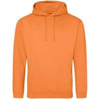 AWDis Men's College Hooded Sweatshirt Hoodie in Orange | Size: Medium