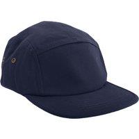 Beechfield Men's Canvas 5 Panel Classic Baseball Cap Pack of 2 in Navy
