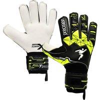 Precision Men's Fusion X Flat Cut Finger Protect Goalkeeper Gloves in Black | Size: 8