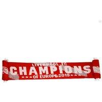 Liverpool FC Men's Champions Of Europe 2019 Scarf in Red