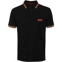 AC/DC Men's Classic Logo Polo Shirt in Black | Size: Small