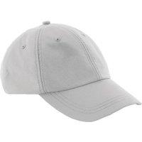 Beechfield Men's Outdoor Waterproof 6 Panel Baseball Cap Pack of 2 in Light Grey