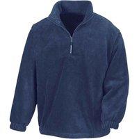 Result Men's Polartherm Zip Neck Fleece in Navy | Size: XS