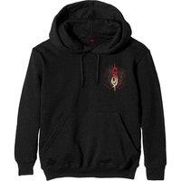 Slipknot Men's Burn Me Away Back Print Pullover Hoodie in Black | Size: 2XL