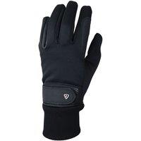 Hy Men's Thinsulate Leather Bound Riding Gloves in Black | Size: XL
