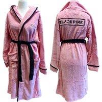 BlackPink Men's Logo Dressing Gown in Pink | Size: Medium/Large