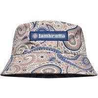 Lambretta Men's Paisley Logo Bucket Hat in Mid Grey