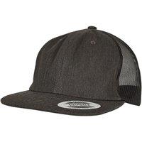 Flexfit Men's Denim Trucker Cap in True Black