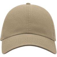 Atlantis Men's Action 6 Panel Chino Baseball Cap Pack of 2 in Khaki