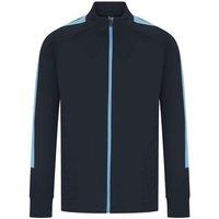 Finden & Hales Men's Knitted Tracksuit Top in Mid Navy | Size: 2XL