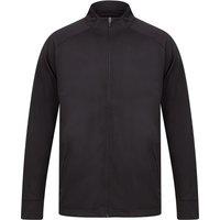 Finden & Hales Men's Knitted Tracksuit Top in Black | Size: 2XL