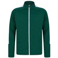 Finden & Hales Men's Knitted Tracksuit Top in Bottle Green | Size: Medium