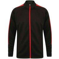 Finden & Hales Men's Knitted Tracksuit Top in Jet Black | Size: 2XL