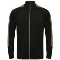 Finden & Hales Men's Knitted Tracksuit Top in True Black | Size: XL