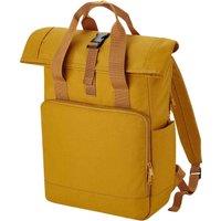 Bagbase Men's Roll Top Twin Handle Laptop Backpack in Mustard