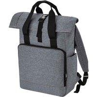 Bagbase Men's Roll Top Twin Handle Laptop Backpack in Grey