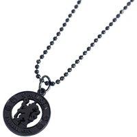 Chelsea FC Men's Plated Necklace & Pendant in Black