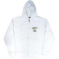 Blink 182 Men's Roger Rabbit Back Print Full Zip Hoodie in White | Size: Small